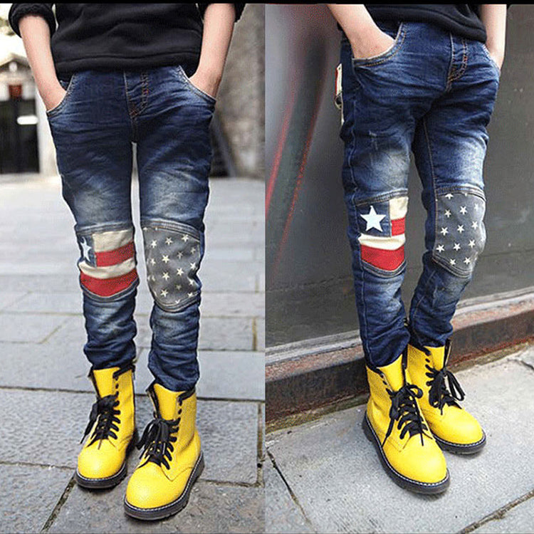 Boy patchwork jeans - Kennedy Fashion