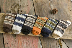 Vintage Striped Totem Winter Socks - Kennedy Fashion