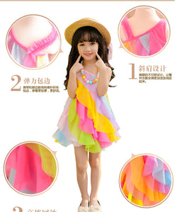 Bella Summer Rainbow Dress - Kennedy Fashion