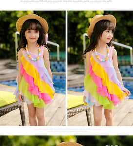 Bella Summer Rainbow Dress - Kennedy Fashion