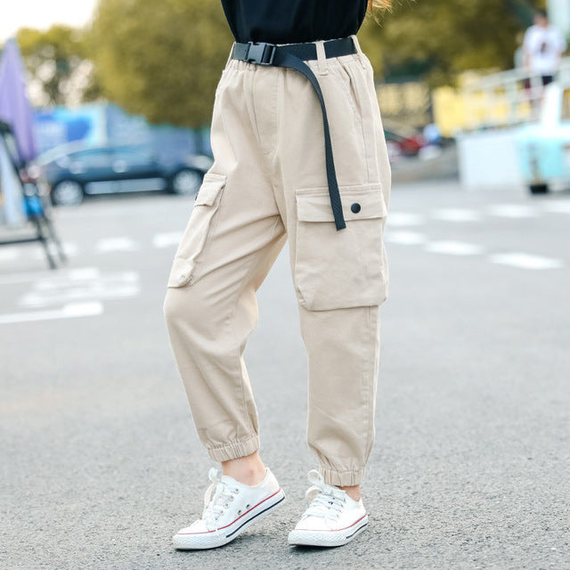 Cargo Pocket Loose Pants - Kennedy Fashion