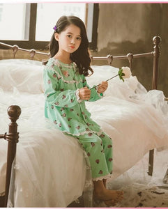 Spring Autumn Lace Patchwork Pajama - Kennedy Fashion