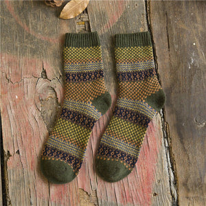 Vintage Striped Totem Winter Socks - Kennedy Fashion