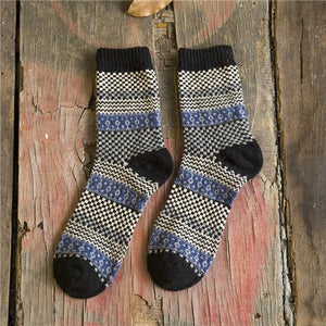 Vintage Striped Totem Winter Socks - Kennedy Fashion