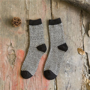 Vintage Striped Totem Winter Socks - Kennedy Fashion