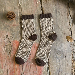 Vintage Striped Totem Winter Socks - Kennedy Fashion