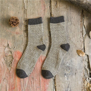 Vintage Striped Totem Winter Socks - Kennedy Fashion