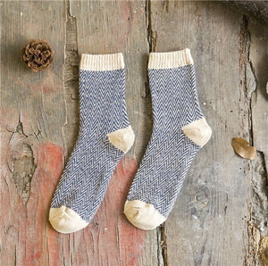 Vintage Striped Totem Winter Socks - Kennedy Fashion