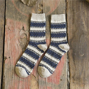 Vintage Striped Totem Winter Socks - Kennedy Fashion