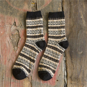 Vintage Striped Totem Winter Socks - Kennedy Fashion