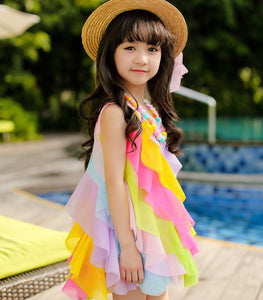 Bella Summer Rainbow Dress - Kennedy Fashion