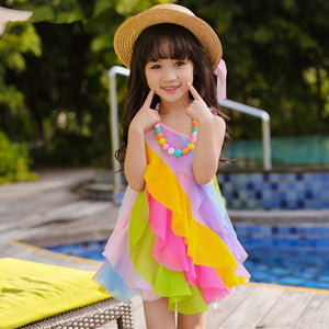 Bella Summer Rainbow Dress - Kennedy Fashion