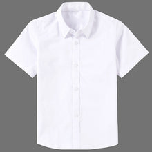 Load image into Gallery viewer, Solid Cotton Short Sleeve Formal Shirt - Kennedy Fashion