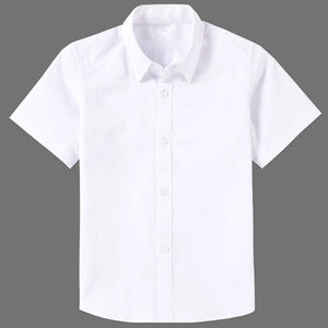 Solid Cotton Short Sleeve Formal Shirt - Kennedy Fashion