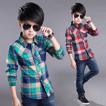 Load image into Gallery viewer, Long Sleeve Plaid Shirt - Kennedy Fashion