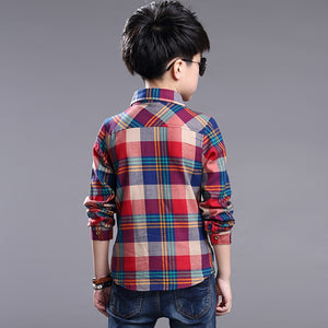 Long Sleeve Plaid Shirt - Kennedy Fashion