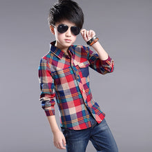 Load image into Gallery viewer, Long Sleeve Plaid Shirt - Kennedy Fashion