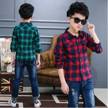 Load image into Gallery viewer, Collar Plaid Tops - Kennedy Fashion