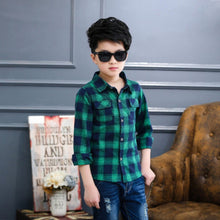 Load image into Gallery viewer, Collar Plaid Tops - Kennedy Fashion